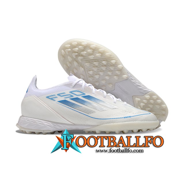 Adidas Botas De Fútbol F50 PRO TF Blanco/Azul