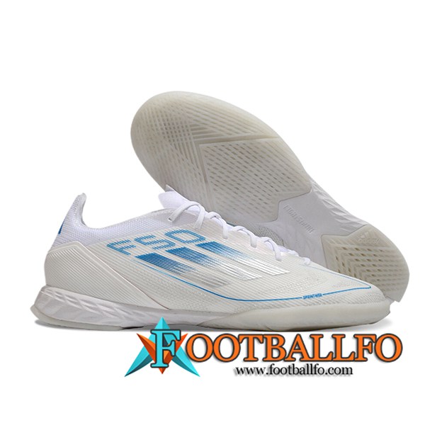 Adidas Botas De Fútbol F50 PRO IC Blanco/Azul