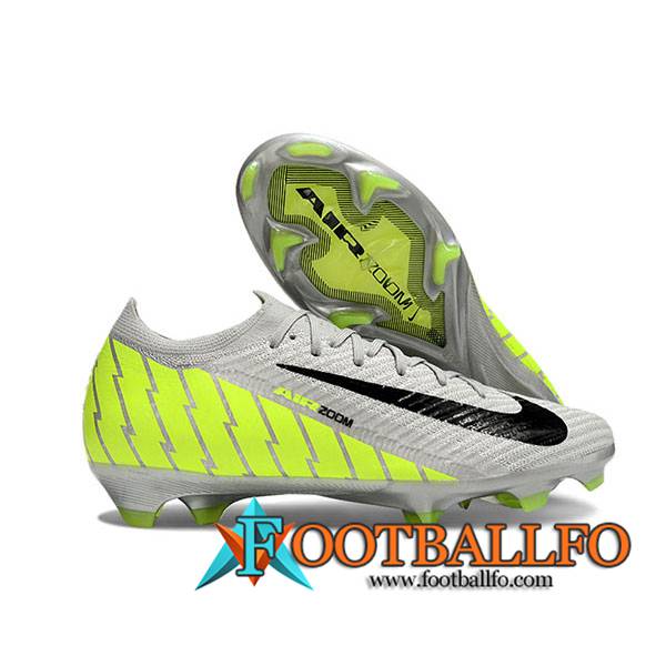 Nike Botas De Fútbol AIR Zoom Mercurial Vapor 16 Elite XXV FG Gris/Verde/Negro