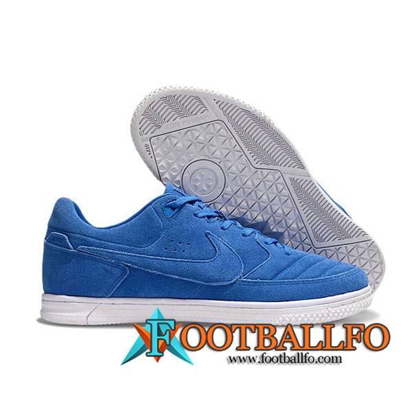 Nike Botas De Fútbol Gato IC Azul -02