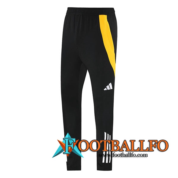 Pantalon Entrenamiento Adidas Negro/Amarillo 2024/2025 -02