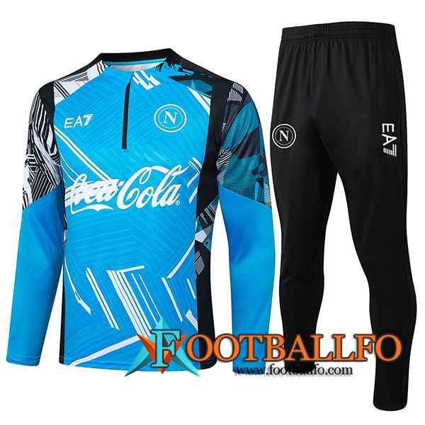 Chandal Equipos De Futbol SSC Napoli Azul/Blanco/Negro 2024/2025