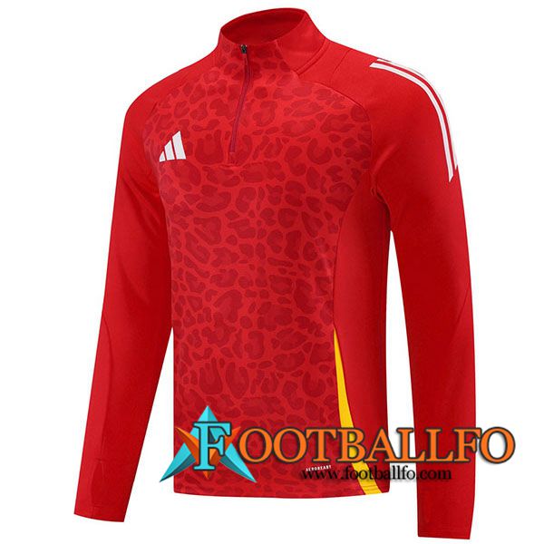 Sudadera De Entrenamiento Adidas Rojo/Amarillo 2024/2025