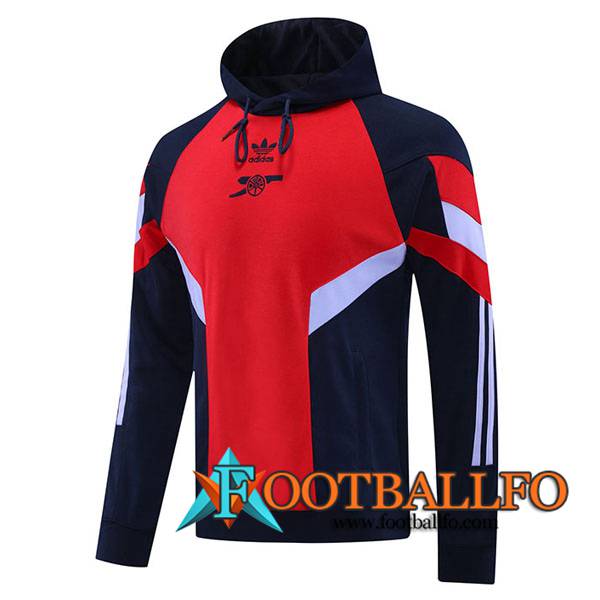 Sudadera De Entrenamiento Capucha Arsenal Azul/Rojo/Blanco 2024/2025