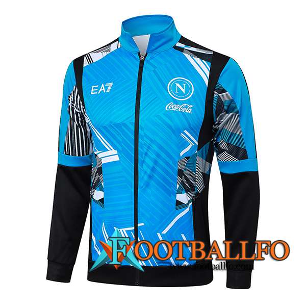 Chaquetas Futbol SSC Napoli Azul/Negro 2024/2025