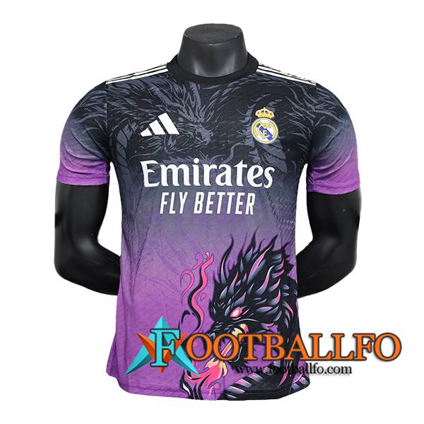 Camisetas De Futbol Real Madrid Special Edition Negro/Violeta 2024/2025