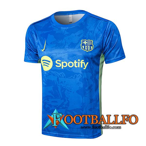 Camiseta Entrenamiento FC Barcelona Azul/Verde 2025/2026