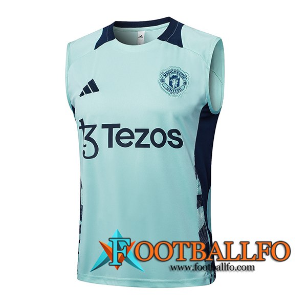 Chalecos De Futbol Manchester United Verde/Azul 2025/2026