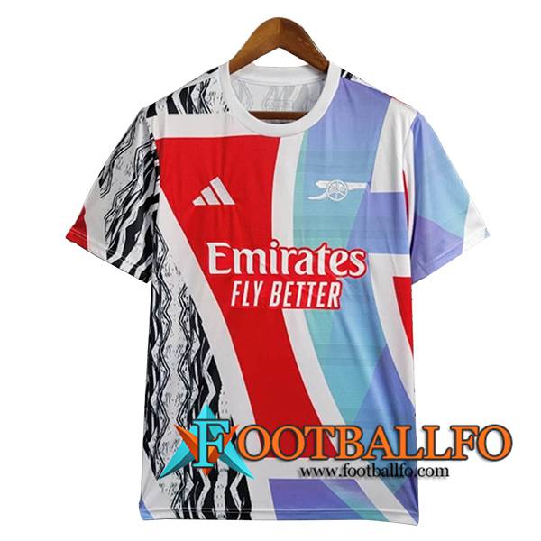 Camiseta Entrenamiento Arsenal Azul/Rojo/Negro 2025/2026