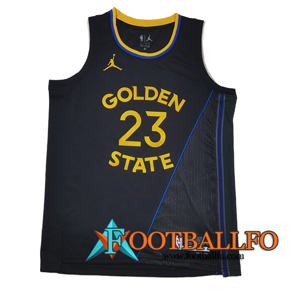 Camisetas Golden State Warriors (GREEN #23) 2025/26 Negro/Gris/Amarillo