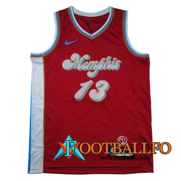 Camisetas Memphis Grizzlies (JACKSON JR. #13) 2025/26 Rojo/Azul