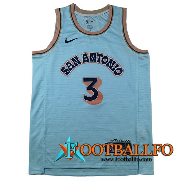 Camisetas San Antonio Spurs (PAUL #3) 2025/26 Azul/Naranja