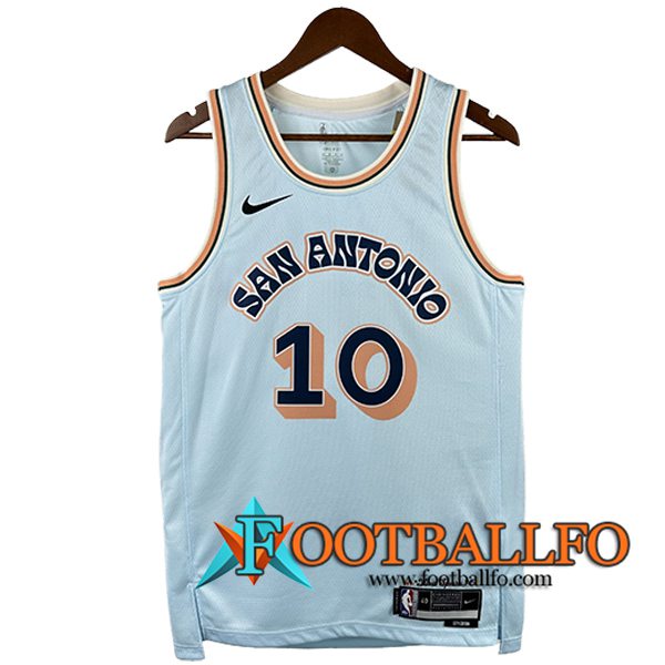 Camisetas San Antonio Spurs (SOCHAN #10) 2025/26 Azul/Naranja