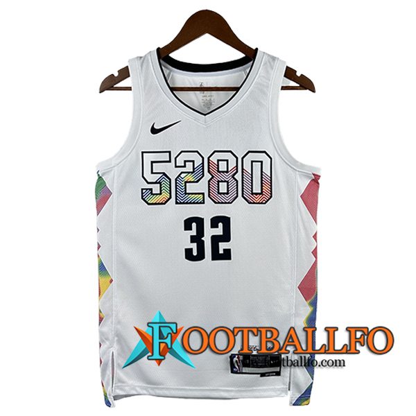 Camisetas Denver Nuggets (GORDON #32) 2025/26 Blanco/Negro