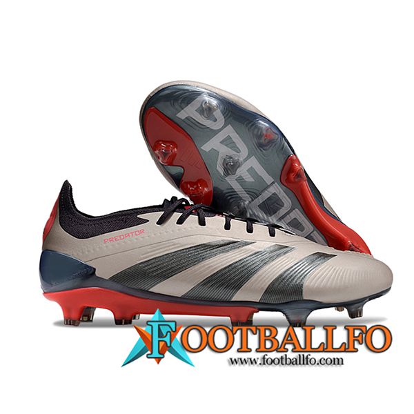 Adidas Botas De Fútbol Predator Elite FG Marrón/Negro/Rojo