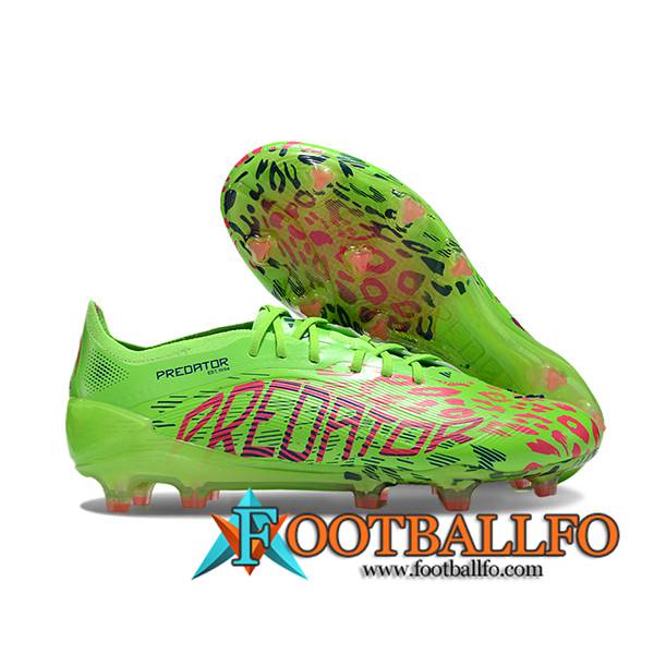 Adidas Botas De Fútbol 25 Predator Elite FG Verde/Rojo