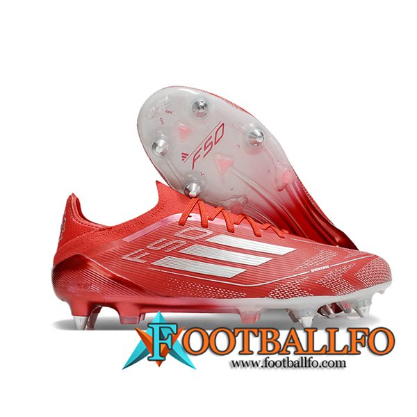 Adidas Botas De Fútbol F50 Elite SG Rojo/Gris