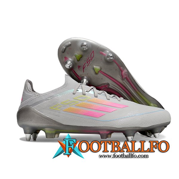 Adidas Botas De Fútbol F50 Elite SG Gris/Rosa