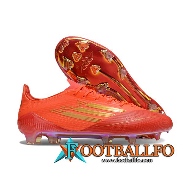 Adidas Botas De Fútbol F50 ELITE FG Naranja/Rosa/Amarillo -02