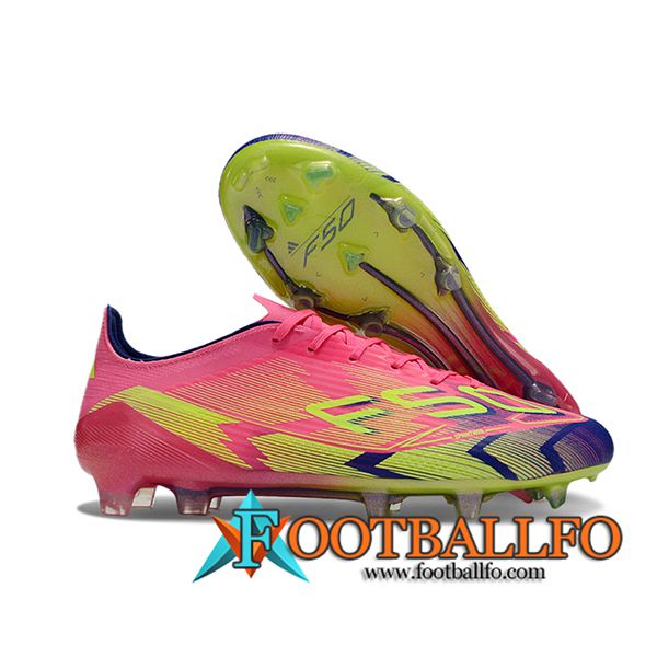 Adidas Botas De Fútbol F50 ELITE FG Rosa/Verde/Violeta