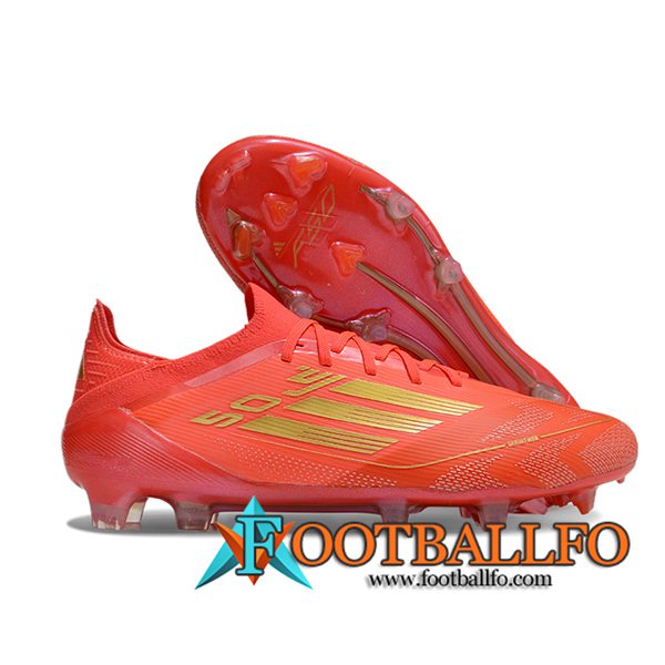 Adidas Botas De Fútbol F50 Elite FG Naranja/Rosa/Amarillo -03