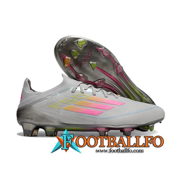 Adidas Botas De Fútbol F50 Elite FG Gris/Rosa