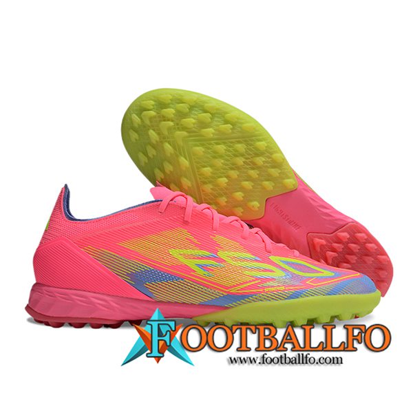 Adidas Botas De Fútbol F50 PRO TF Rosa/Verde/Azul