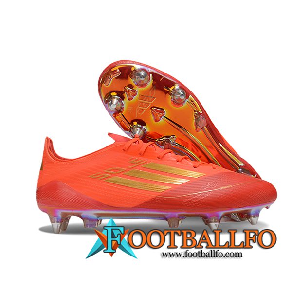 Adidas Botas De Fútbol F50 ELITE SG Naranja/Rojo/Amarillo