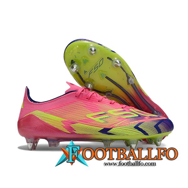 Adidas Botas De Fútbol F50 ELITE SG Rosa/Verde/Violeta