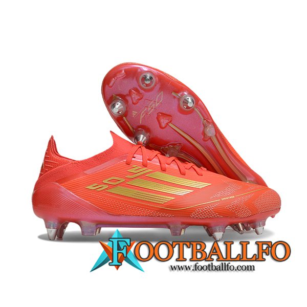 Adidas Botas De Fútbol F50 Elite SG Naranja/Rosa/Amarillo -02