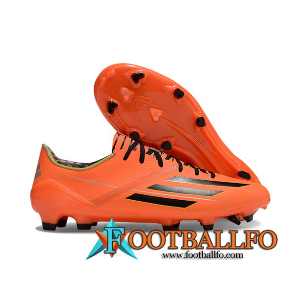 Adidas Botas De Fútbol F50 Elite FG Naranja/Negro -03