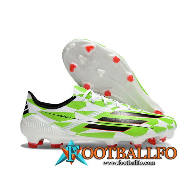 Adidas Botas De Fútbol F50 Elite FG Blanco/Verde/Negro -02