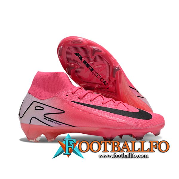 Nike Botas De Fútbol Air Zoom Mercurial Superfly IIX Elite FG Rosa/Negro -02