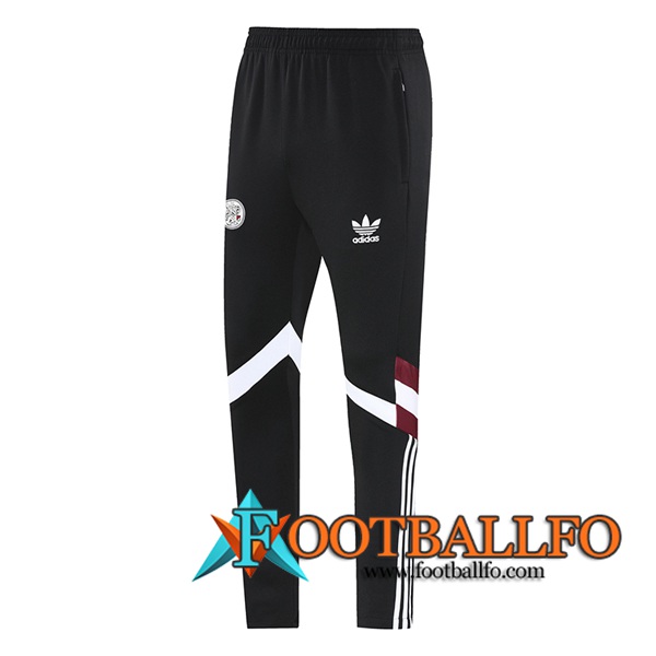 Pantalon Entrenamiento Ajax Negro/Rojo/Blanco 2025/2026