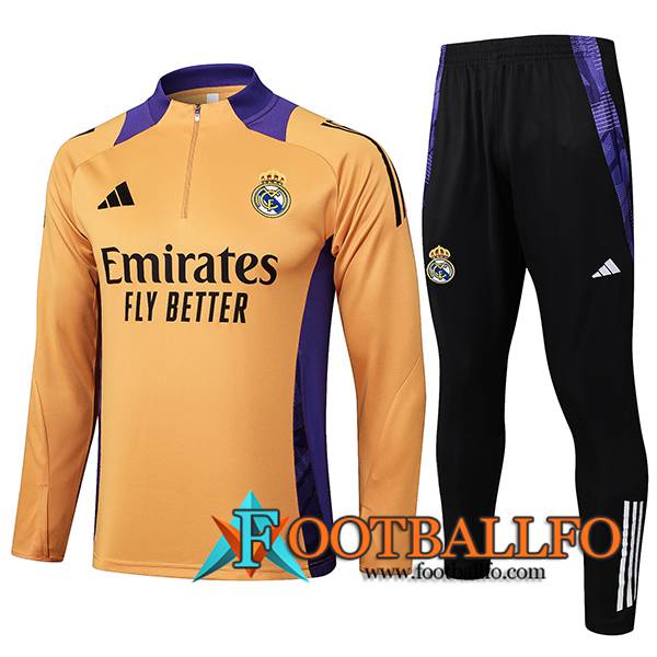 Chandal Equipos De Futbol Real Madrid Naranja/Violeta 2025/2026