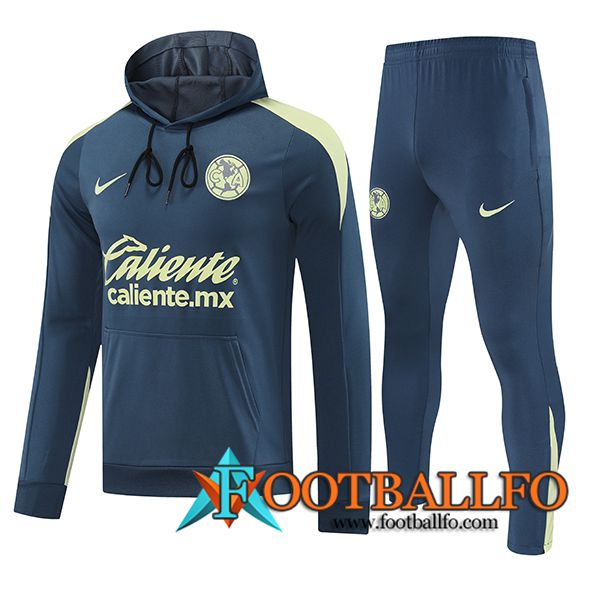 Chaqueta Con Capucha Chandal Club America Azul/Amarillo 2025/2026