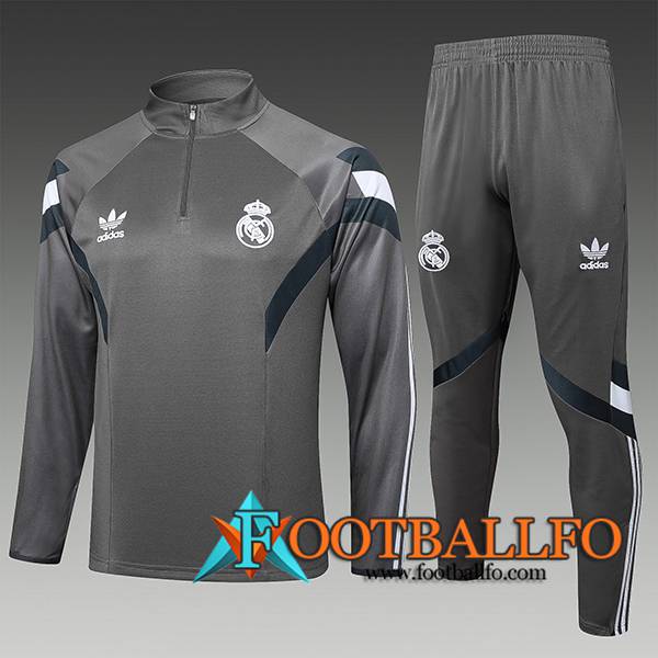 Chandal Equipos De Futbol Real Madrid Ninos Gris 2025/2026