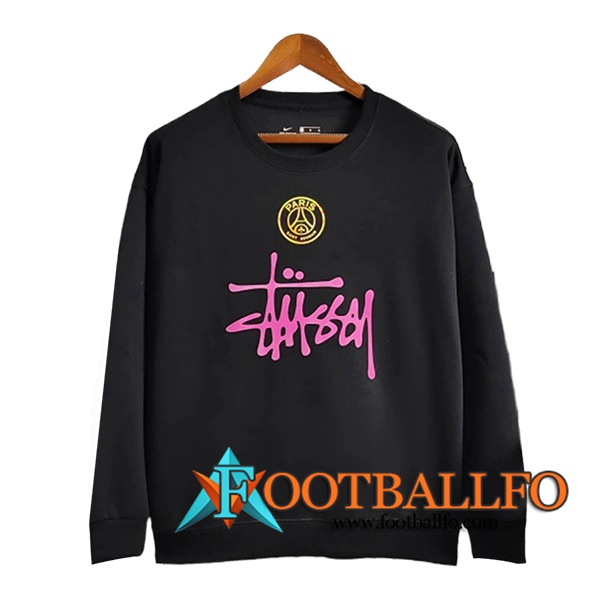 Sudadera De Entrenamiento PSG Negro/Rosa 2025/2026