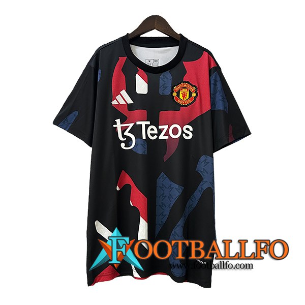 Camisetas De Futbol Manchester United Special Edition Negro/Rojo 2024/2025