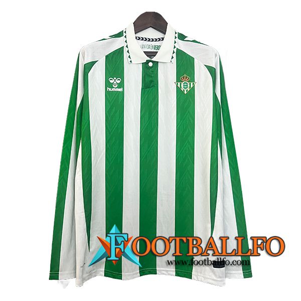 Camisetas De Futbol Real Betis Manga Largas Primera 2024/2025