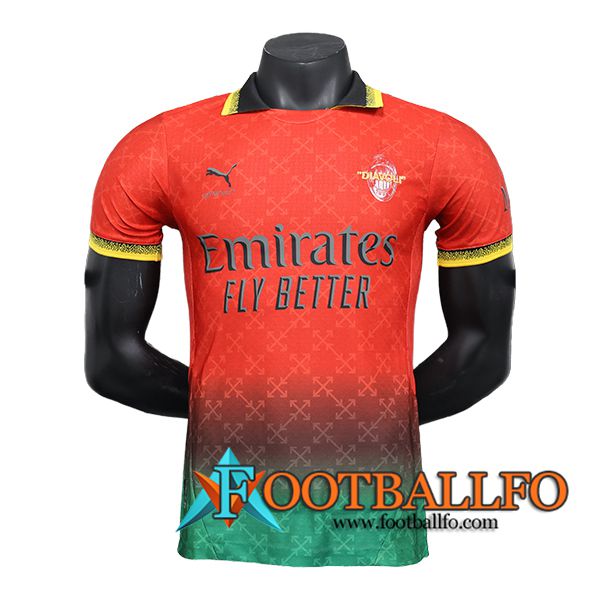 Camisetas De Futbol AC Milan Special Edition Rojo/Verde 2024/2025