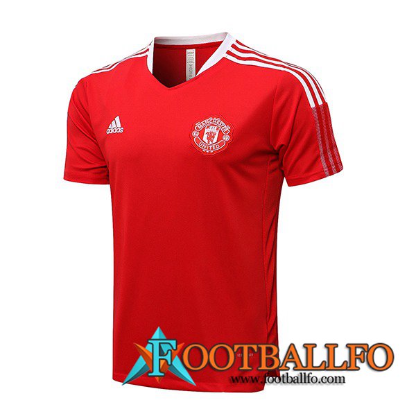 Camiseta Polo Manchester United Rojo/Blancaa 2021/2022 -02