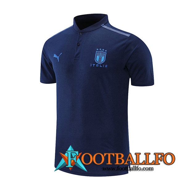 Camiseta Polo Italia Blancaa/Negro 2021/2022
