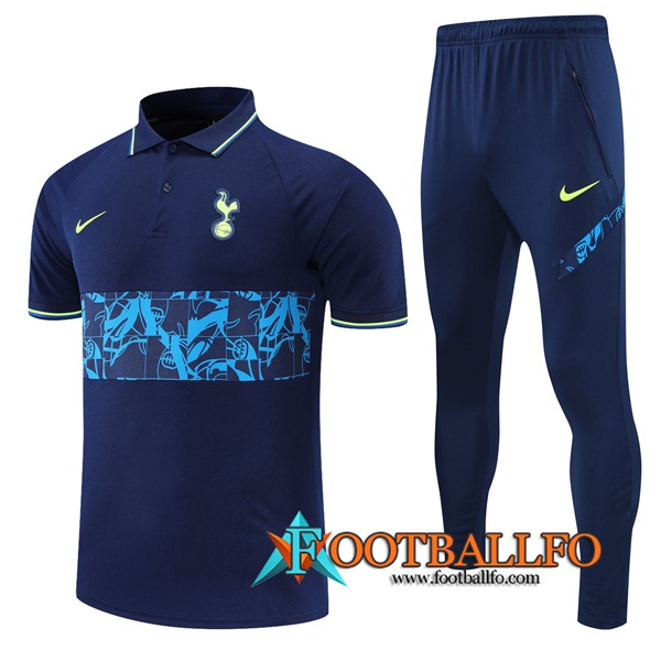Camiseta Polo Tottenham Hotspur + Pantalones Azul Marino/Azul 2021/2022