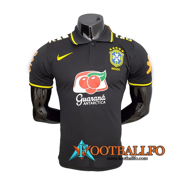 Camiseta Polo Bresil Negro 2021/2022