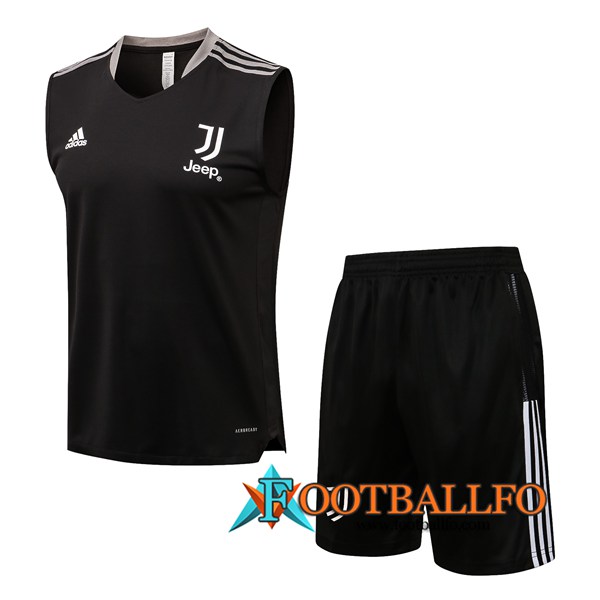 Camiseta Entrenamiento sin mangas Juventus + Cortos Negro 2021/2022