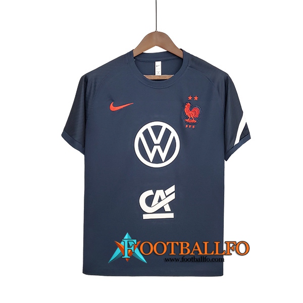 Camiseta Entrenamiento Francia Azul Marinoe 2022/2023